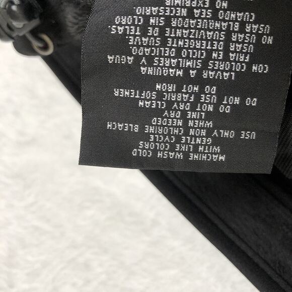 DOUBLE DIAMOND Jacket Women's Sz S Black Floral SOFT Fleece Lined Full Zip Mock - Picture 9 of 16